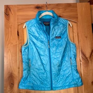 Patagonia light blue vest size medium